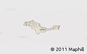 Shaded Relief Panoramic Map of Valandovo, cropped outside