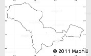 Blank Simple Map of Valandovo, cropped outside, no labels