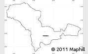 Blank Simple Map of Valandovo, cropped outside