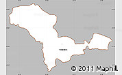 Gray Simple Map of Valandovo, cropped outside