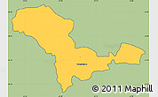Savanna Style Simple Map of Valandovo, cropped outside