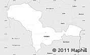 Silver Style Simple Map of Valandovo