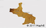 Physical 3D Map of Ambatolampy, cropped outside