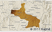 Physical 3D Map of Ambatolampy, shaded relief outside