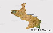 Satellite 3D Map of Ambatolampy, cropped outside