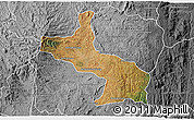 Satellite 3D Map of Ambatolampy, desaturated