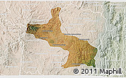 Satellite 3D Map of Ambatolampy, lighten