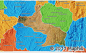 Satellite 3D Map of Ambatolampy, political outside