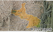 Satellite 3D Map of Ambatolampy, semi-desaturated