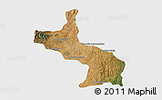 Satellite 3D Map of Ambatolampy, single color outside