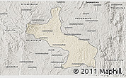 Shaded Relief 3D Map of Ambatolampy, semi-desaturated