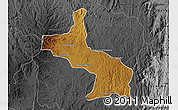 Physical Map of Ambatolampy, darken, desaturated