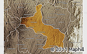 Physical Map of Ambatolampy, semi-desaturated