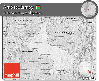 Silver Style Map of Ambatolampy
