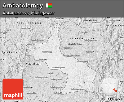 Silver Style Map of Ambatolampy