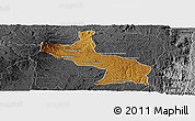 Physical Panoramic Map of Ambatolampy, darken, desaturated