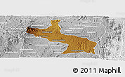 Physical Panoramic Map of Ambatolampy, lighten, desaturated