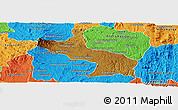 Physical Panoramic Map of Ambatolampy, political outside