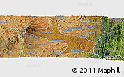 Physical Panoramic Map of Ambatolampy, satellite outside