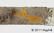 Physical Panoramic Map of Ambatolampy, semi-desaturated