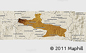 Physical Panoramic Map of Ambatolampy, shaded relief outside