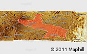 Political Panoramic Map of Ambatolampy, physical outside