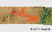 Political Panoramic Map of Ambatolampy, satellite outside