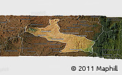 Satellite Panoramic Map of Ambatolampy, darken