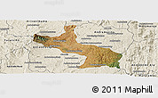 Satellite Panoramic Map of Ambatolampy, shaded relief outside