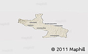 Shaded Relief Panoramic Map of Ambatolampy, cropped outside