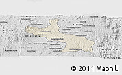 Shaded Relief Panoramic Map of Ambatolampy, desaturated