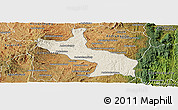 Shaded Relief Panoramic Map of Ambatolampy, satellite outside