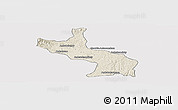 Shaded Relief Panoramic Map of Ambatolampy, single color outside