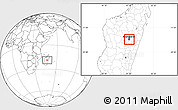 Blank Location Map of Antananarivo-ville