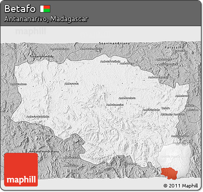 Gray 3D Map of Betafo