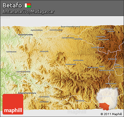 Physical 3D Map of Betafo