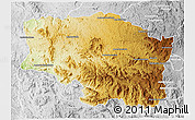 Physical 3D Map of Betafo, lighten, desaturated