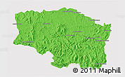 Political 3D Map of Betafo, cropped outside