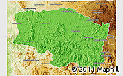 Political 3D Map of Betafo, physical outside