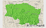 Political 3D Map of Betafo, shaded relief outside