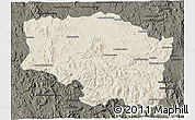 Shaded Relief 3D Map of Betafo, darken