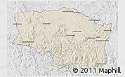 Shaded Relief 3D Map of Betafo, lighten, desaturated