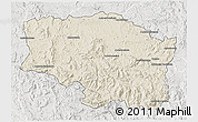 Shaded Relief 3D Map of Betafo, lighten, semi-desaturated