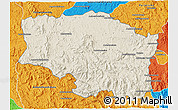 Shaded Relief 3D Map of Betafo, political outside