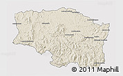 Shaded Relief 3D Map of Betafo, single color outside