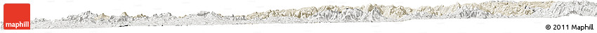Shaded Relief Horizon Map of Betafo, lighten, semi-desaturated
