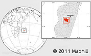 Blank Location Map of Betafo, highlighted country