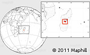 Blank Location Map of Betafo, highlighted parent region, within the entire country