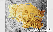 Physical Map of Betafo, desaturated