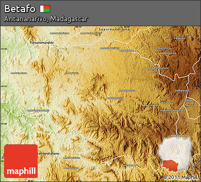 Physical Map of Betafo